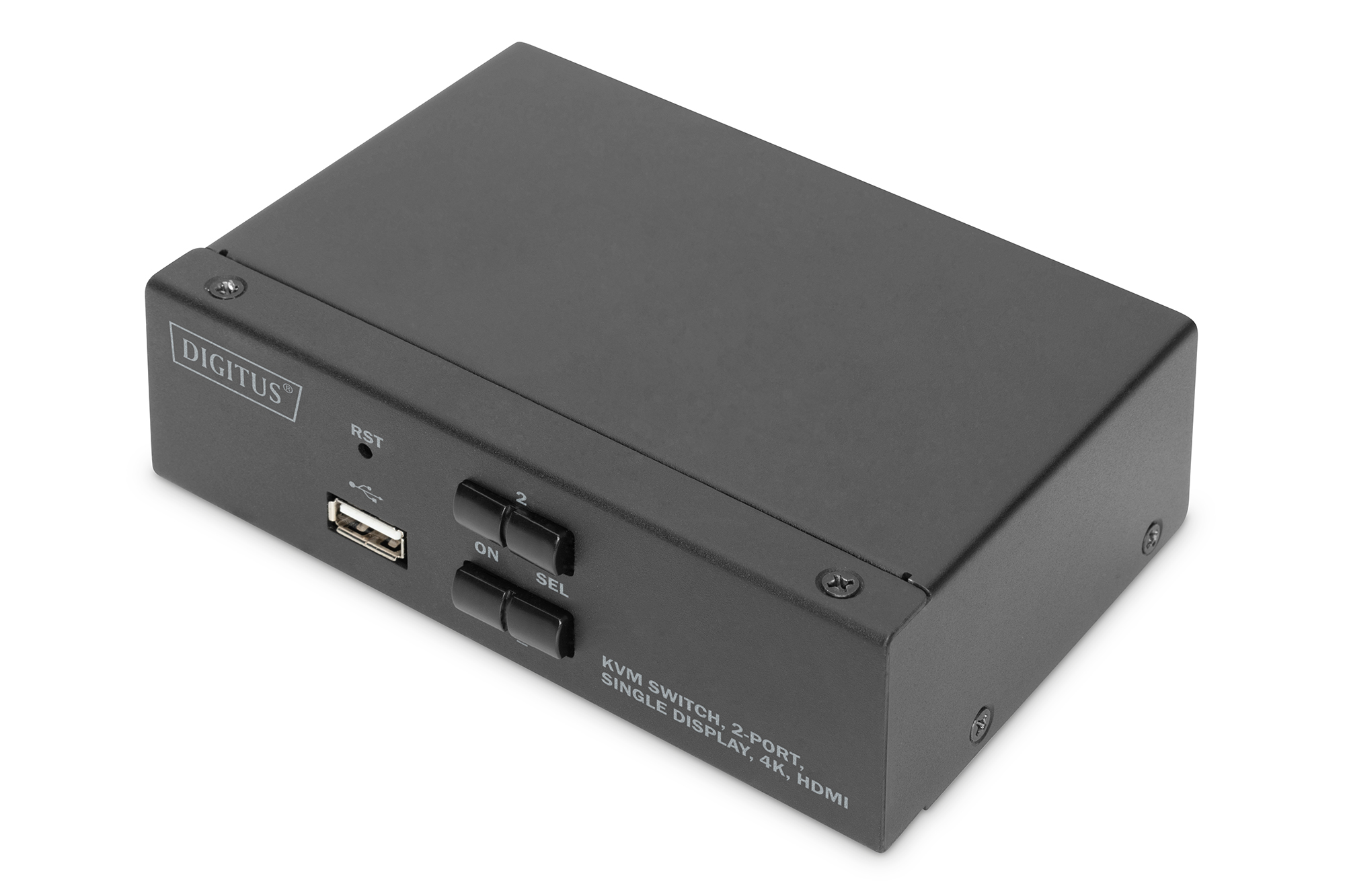 DIGITUS | KVM-Switch, 2-Port, Single-Display, 4K, HDMI