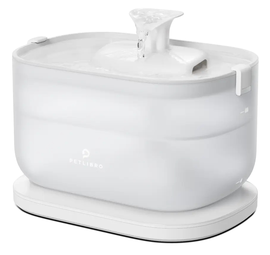 Dockstream Trinkbrunnen 2,5 L mit kabelloser Pumpe Weiß