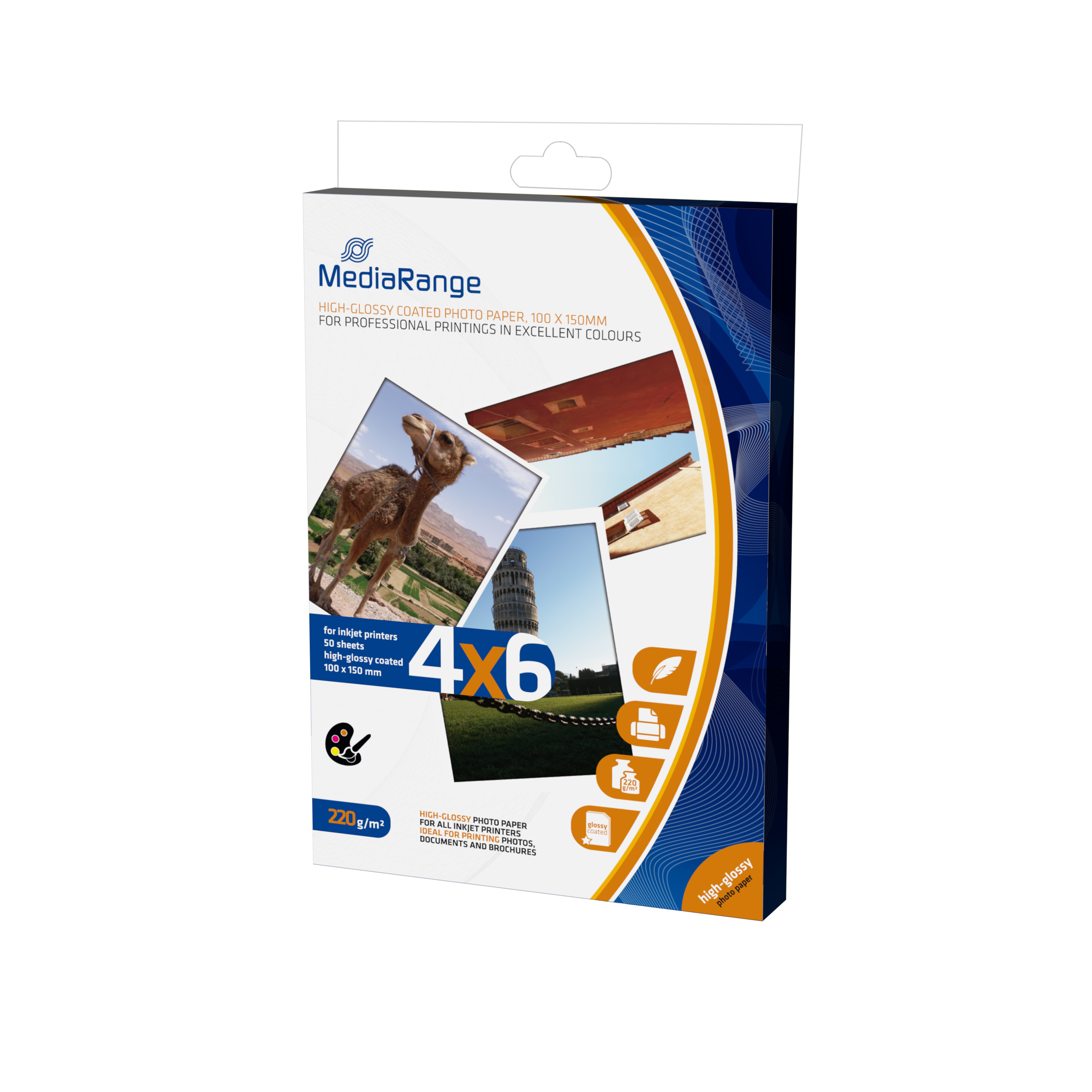 Fotopapier hochglänzend 100 × 150 mm – 50 Blatt