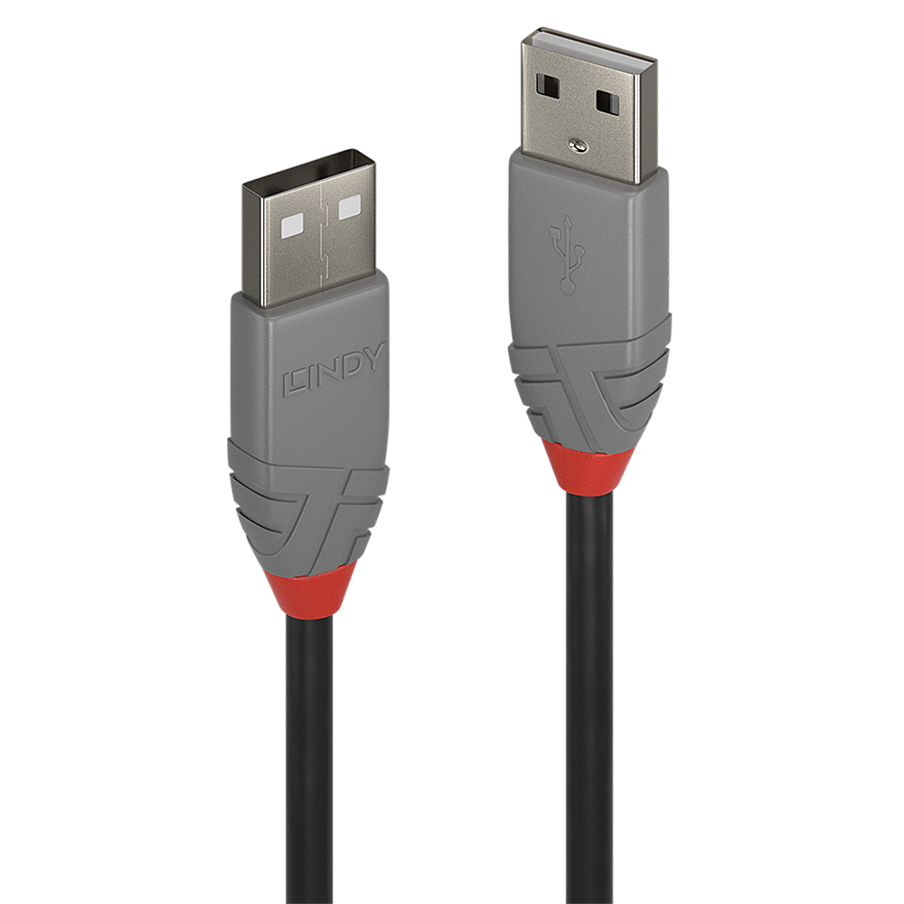 Lindy | 5m USB 2.0 Typ A Kabel, Anthra Line
