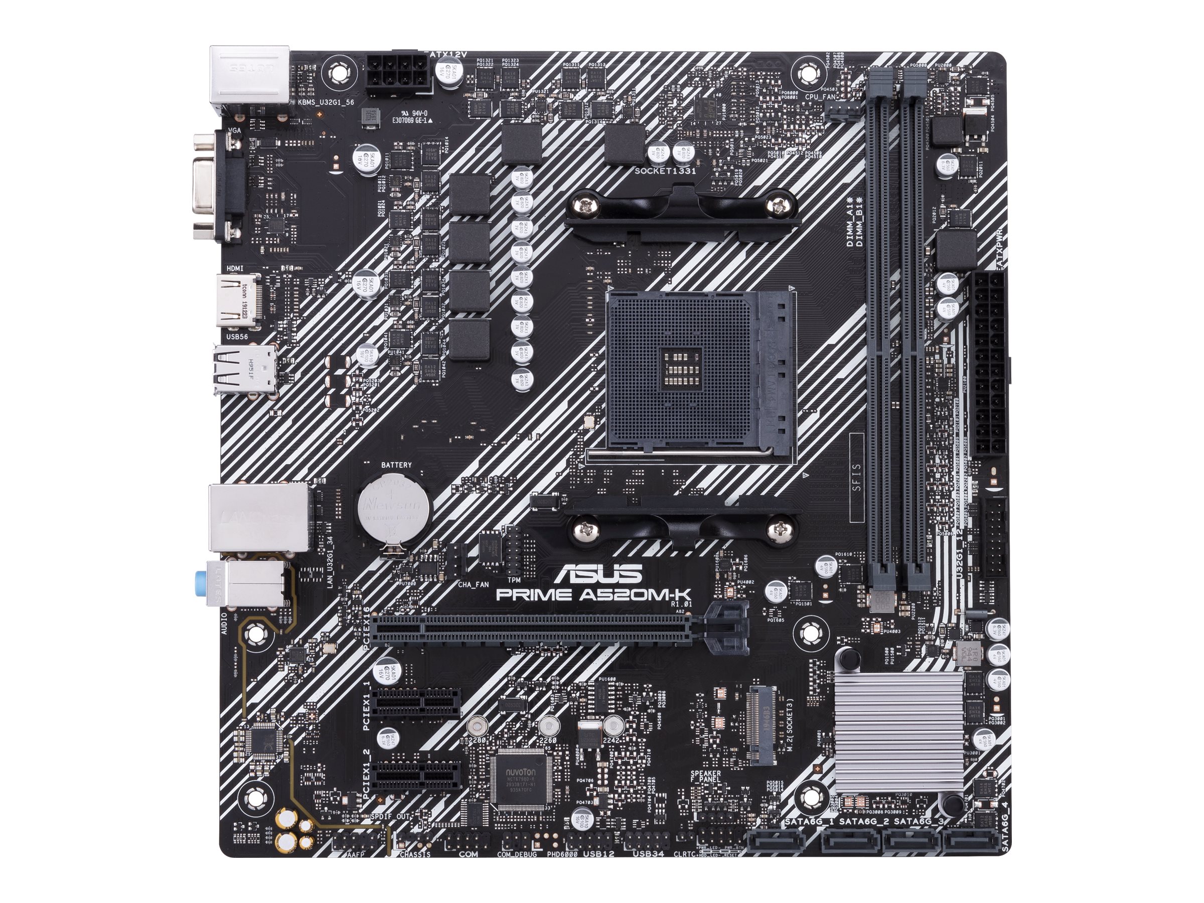 ASUS Prime A520M-K - AMD A520 - So. AM4 - mATX