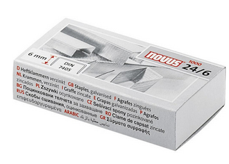 Heftklammern 24/6 DIN 1000 Stück Schenkellänge 6mm