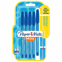 PAPER MATE Kugelschreiber InkJoy 100 Kappe 5er blau M 1.0mm Blister