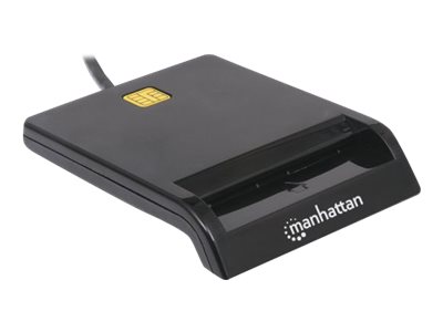 Manhattan USB 2.0 Smartcard-Lesegerät, USB-A-Stecker, Chipkartenleser, extern