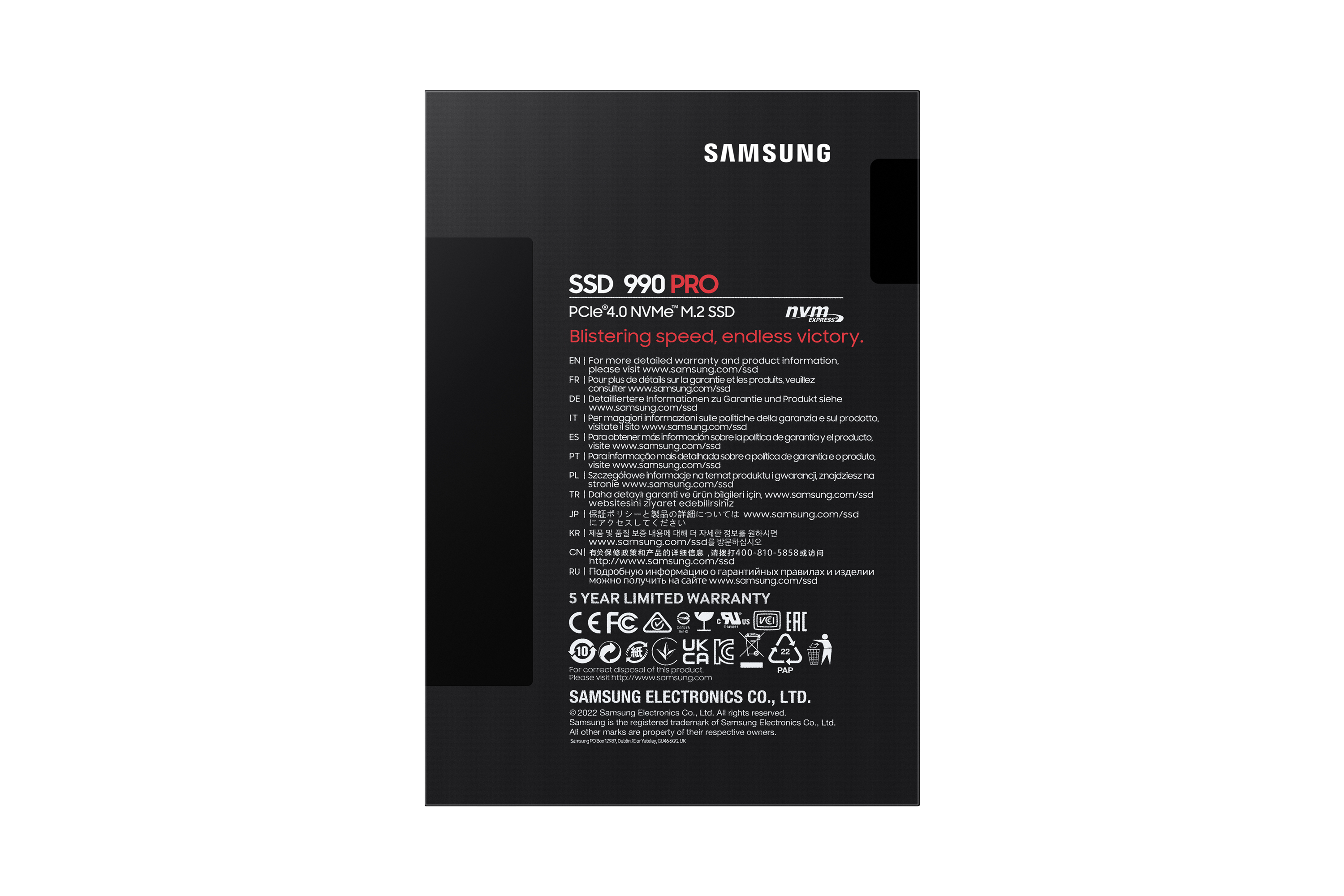 Samsung 990 Pro 2TB - PCIe 4.0 - M.2 NVMe SSD