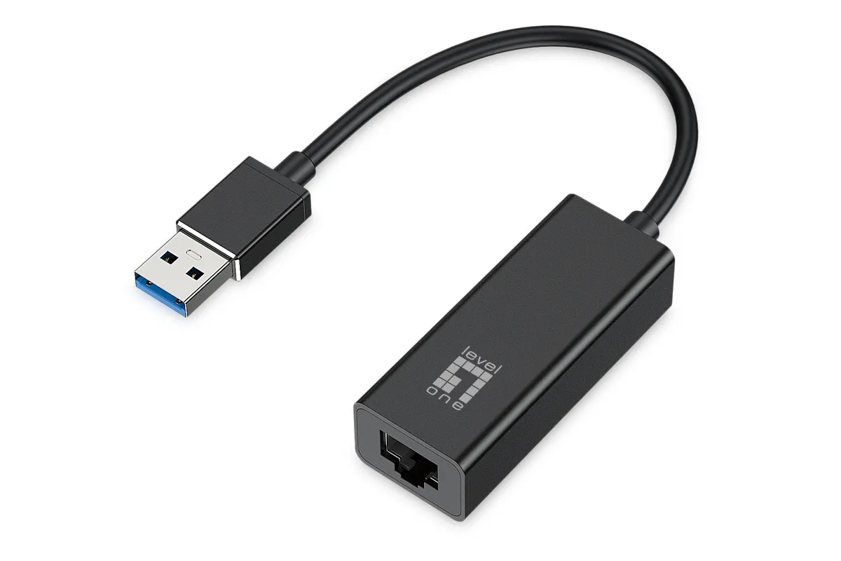 USB-0401 | USB 3.0 Gigabit Ethernet Adapter | RJ45 | 10/100/1000 Mbit/s | 15 cm | Schwarz