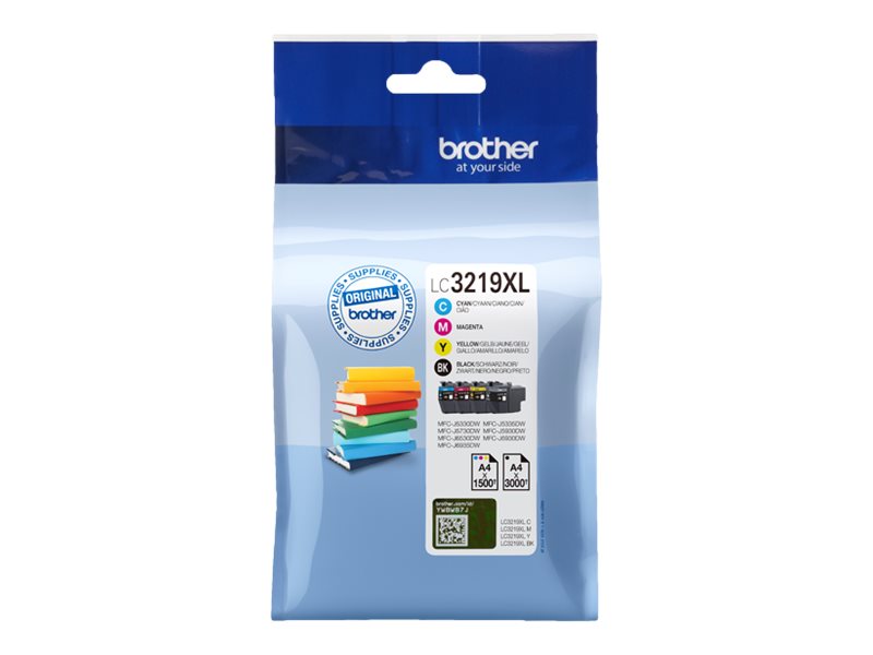 Brother LC3219XL Value Pack - 4er-Pack - XL - Schwarz, Gelb, Cyan, Magenta