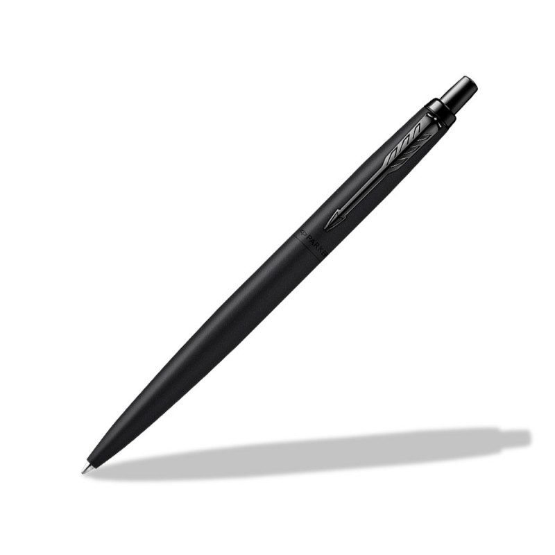 Parker | Jotter XL Monochrom Premium Schwarz PVD Kugelschreiber | Strichstärke M | Schreibfarbe Blau | in Geschenkbox
