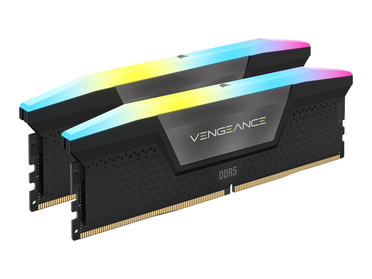 2x 16GB (32GB Kit) DDR5-6400 Corsair Vengeance RGB schwarz CL36 (Intel XMP)