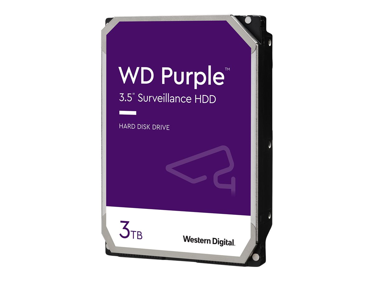 WD Purple WD33PURZ - Festplatte - 3 TB - Überwachung - intern - 3.5" (8.9 cm)