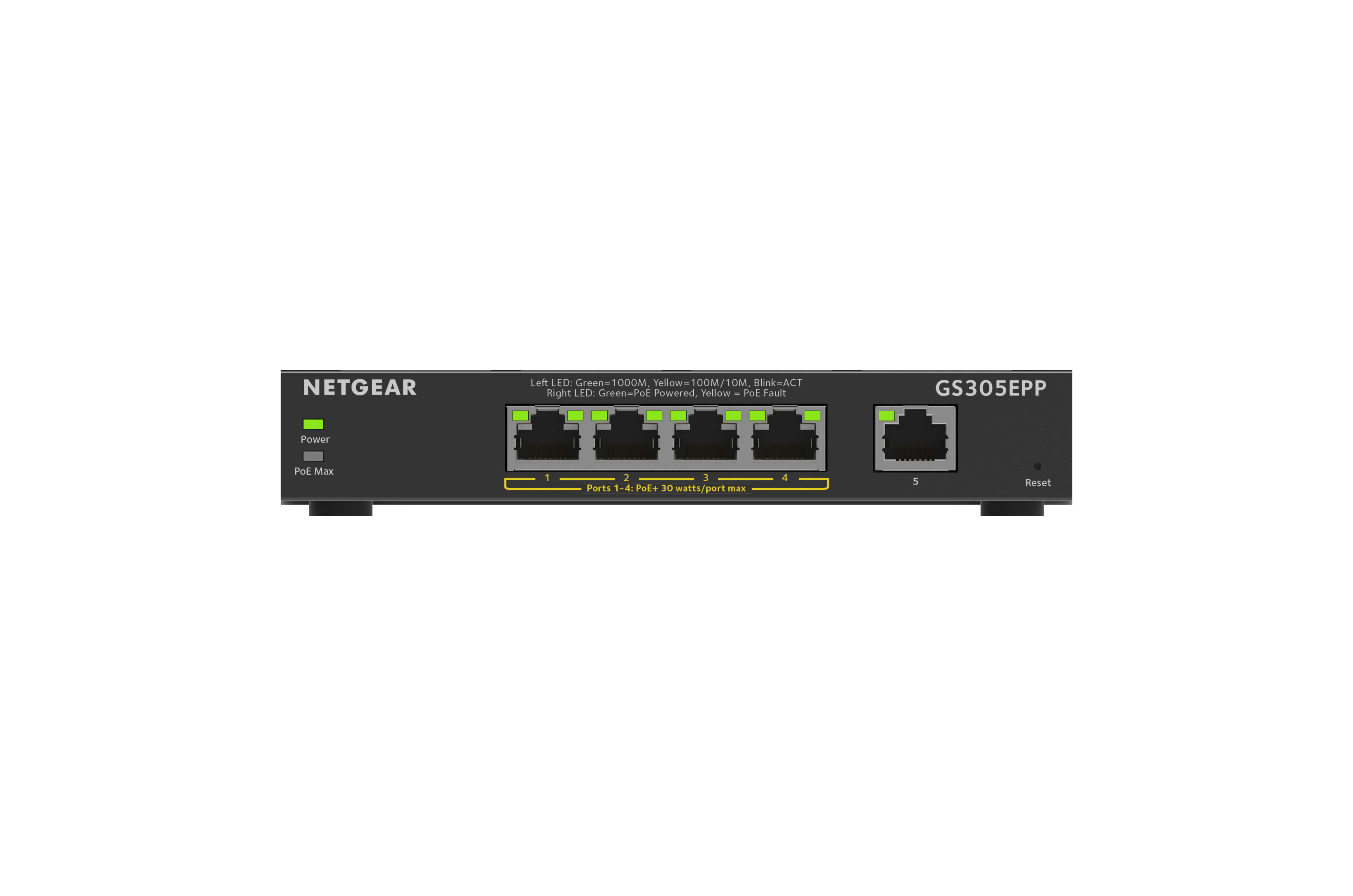 Netgear Plus GS305EPP - Switch - Smart - 5 x 10/100/1000 (4 PoE+)