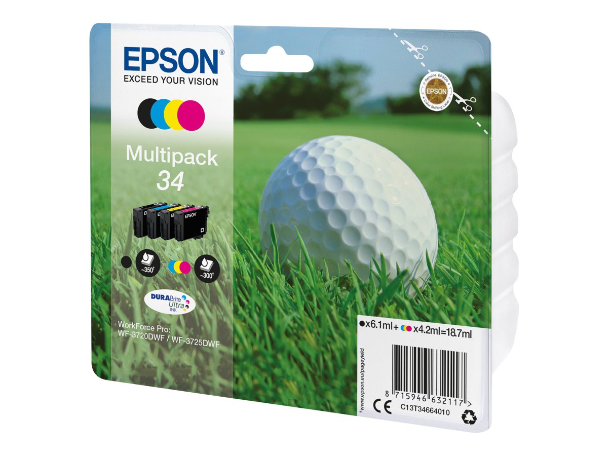 Patrone Epson 34 4er-Pack black + color T3466
