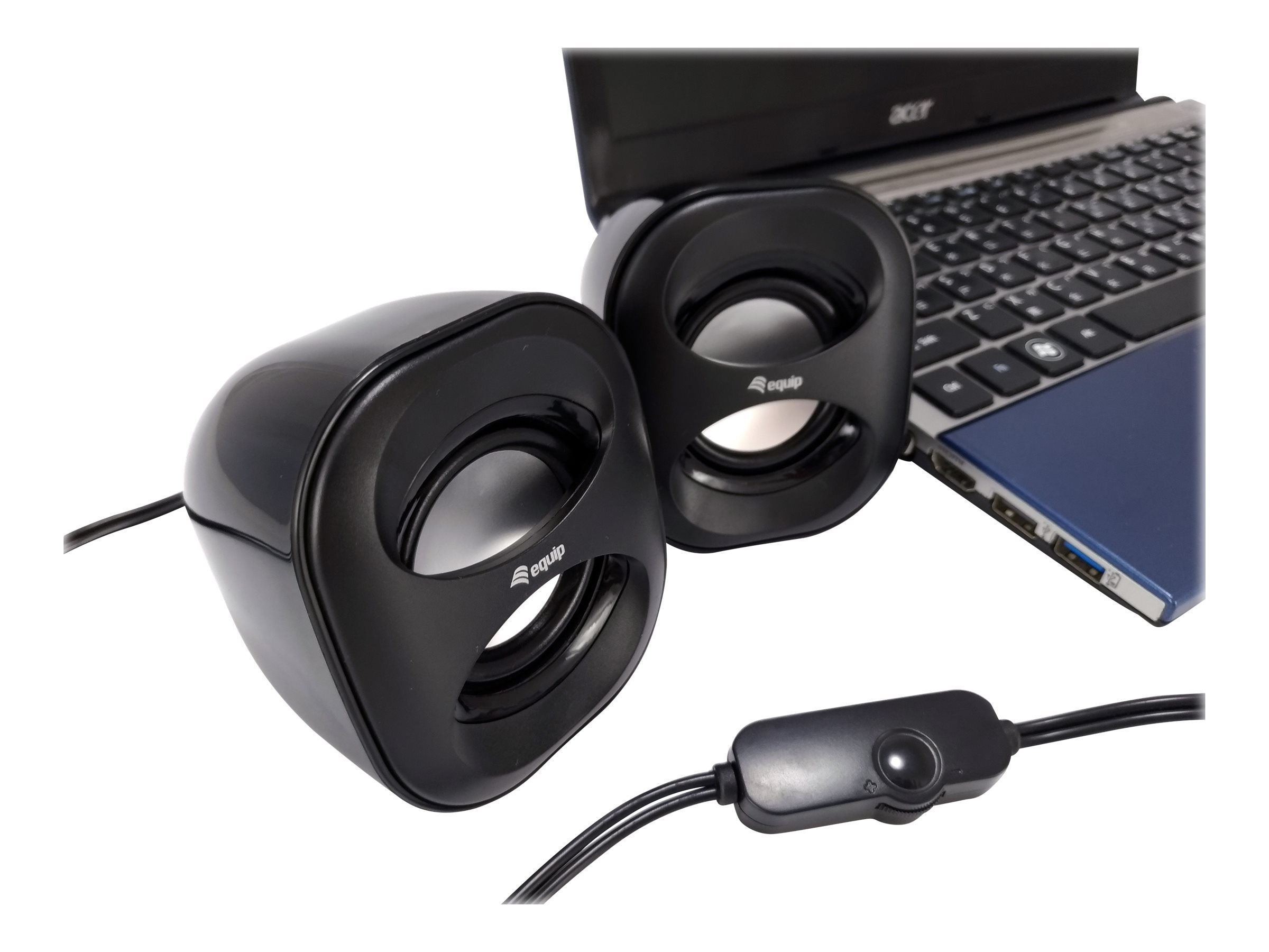 equip Mini USB - Lautsprecher - für PC - 3 Watt - Kabelgebunden