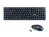 Equip Wireless Tastatur + Maus, Layout italienisch   schwarz