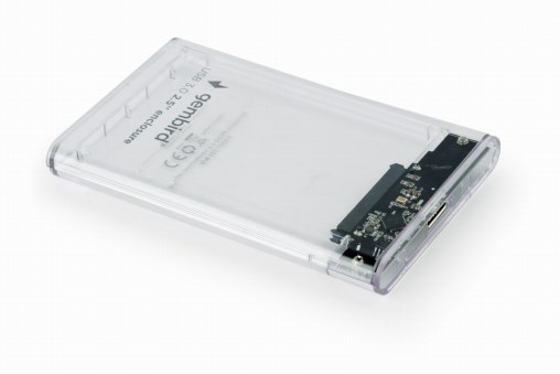 Gembird EE2-U3S9-6 - HDD-Gehäuse - 2.5 Zoll - SATA - 5 Gbit/s - USB Konnektivität - Transparent