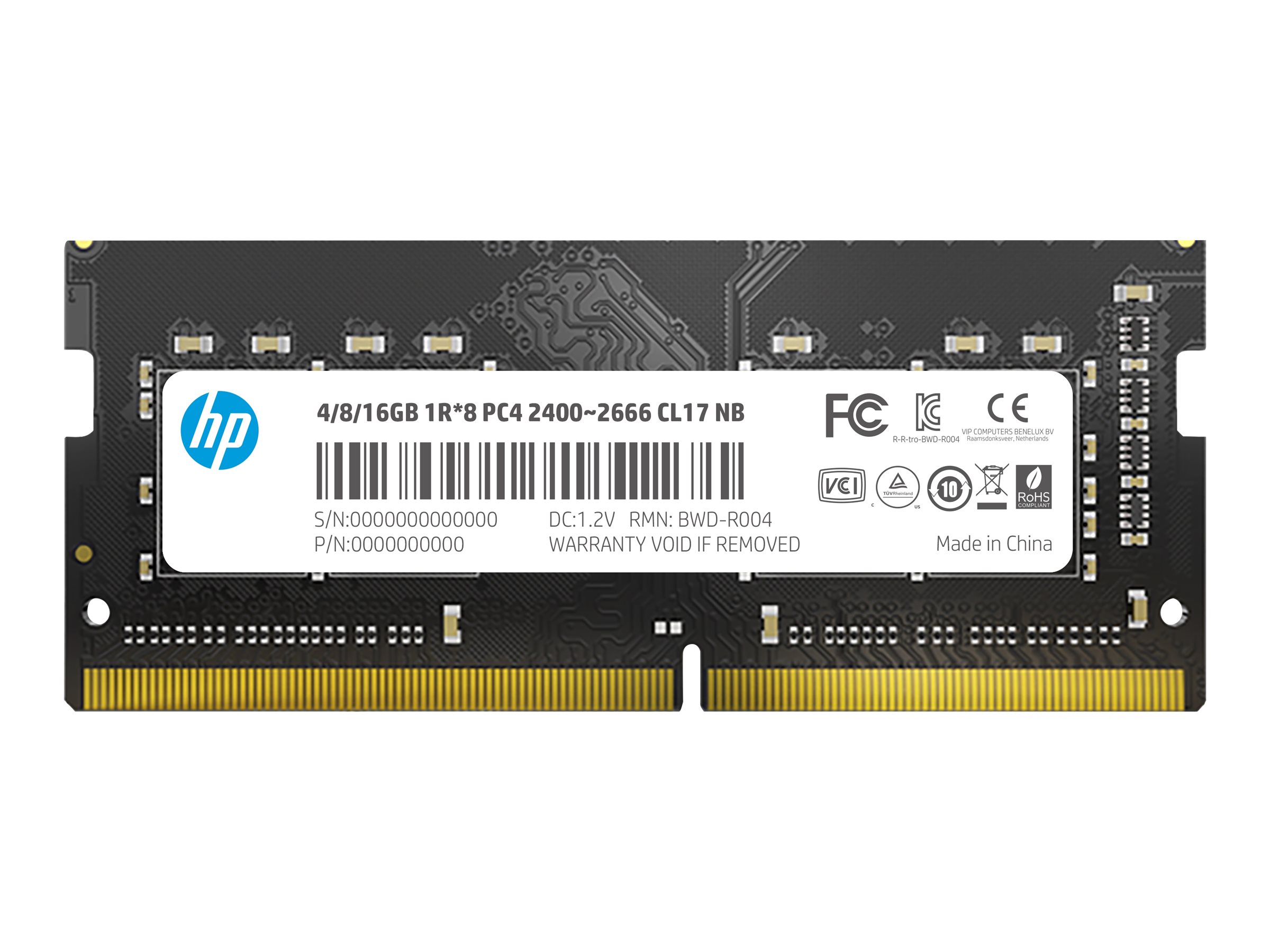 HP  DDR4 - Modul - 8 GB - SO DIMM 260-PIN - 2666 MHz / PC4-21300