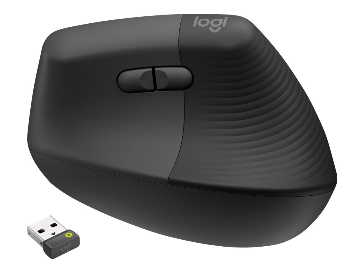 Logitech Wireless Mouse Lift right f.business Ergonomic bla