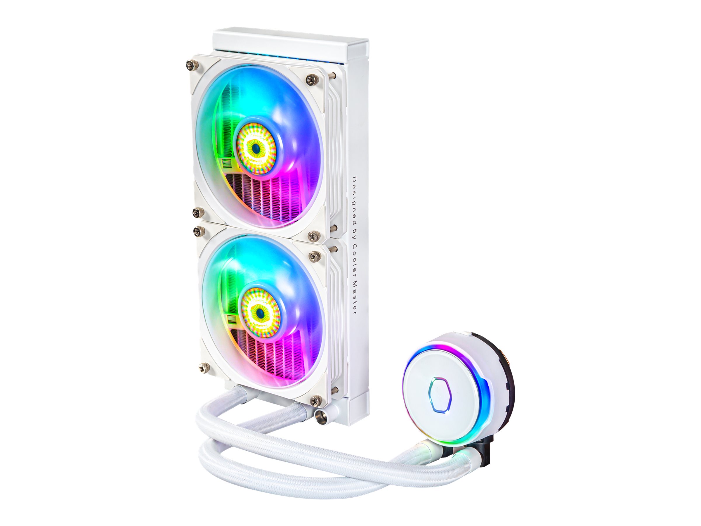 Cooler Master MasterLiquid PL240 Flux weiß 240mm AIO-Wasserkühlung